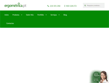 Tablet Screenshot of ergometrica.pt